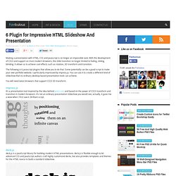 6 Plugin for Impressive HTML Slideshow And Presentation