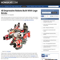40 Impressive Robots Built with Lego Bricks