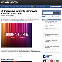 30 Impressive Colour Spectrum and Rainbow Wallpapers | Wallpaper