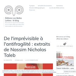 De l'imprévisible à l'antifragilité : extraits de Nassim Nicholas Taleb