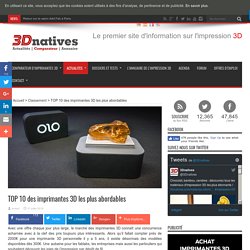 TOP 10 des imprimantes 3D les plus abordables