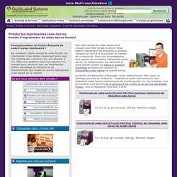 QuickLabel Systems, imprimante code barre