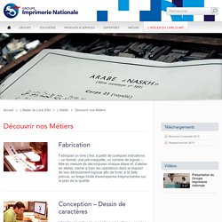 Imprimerie Nationale - Découvrir nos Métiers