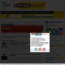 Imprimerie - Onisep
