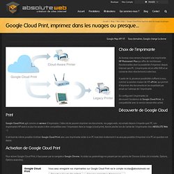 Google Cloud Print, imprimez dans les nuages ou presque… - ABSOLUTE Web