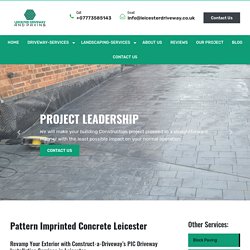 Choose pattern imprinted concrete