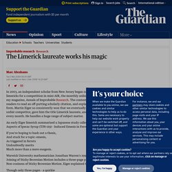 Improbable research: The Limerick laureate works his magic