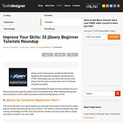 Improve Your Skills: 25 jQuery Beginner Tutorials Roundup