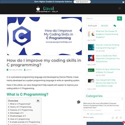How do I improve my coding skills in C programming?