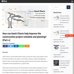 How Gantt Chart can improve the construction projects?