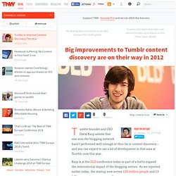 Tumblr to Improve Content Discovery This Year