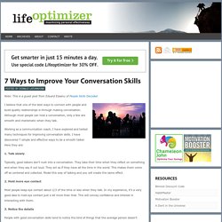 How to Improve Conversation Skills - 7 Ways