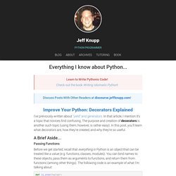 Improve Your Python: Decorators Explained