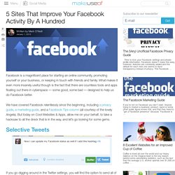 5 Sites That Improve Your Facebook Activity By A Hundred