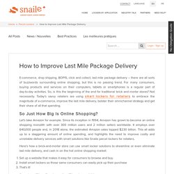 How to Improve Last Mile Package Delivery