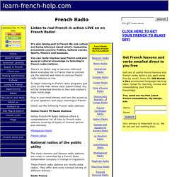 Improve your French by listening to French Radio stations