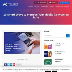 10 Smart Ways to Improve Your Mobile Conversion Rate