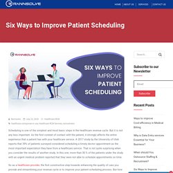 Six Ways to Improve Patient Scheduling