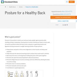 How To Improve Posture For A Healthy Back - Good Posture