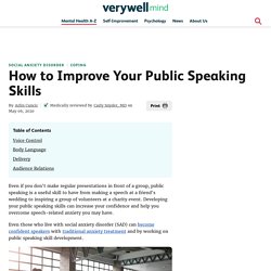 Tips to Improve Your Public Speaking Skills
