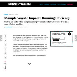 3 Simple Ways to Improve Running Efficiency