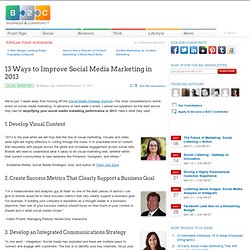 13 Ways to Improve Social Media Marketing in 2013