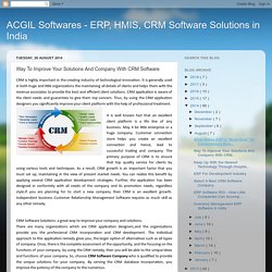 Way To Improve Your Solutions And Company With CRM Software
