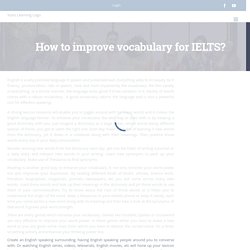 How to improve vocabulary for IELTS? - Yuno Learning
