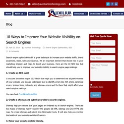 10 Ways to Improve Your Website Visibility on Search Engines
