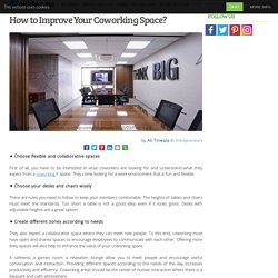 How to Improve Your Coworking Space?