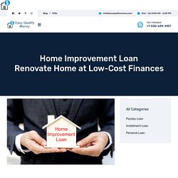 Home Improvement Loan - Renovate Home at Low-Cost Finance