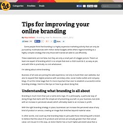 Tips for improving your online branding