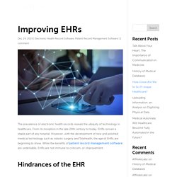 Improving EHRs