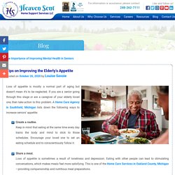 Tips on Improving the Elderly’s Appetite