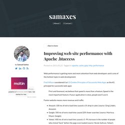 Improving web site performance with Apache .htaccess · samaxes