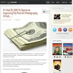 If I Had $1,000 To Spend on Improving My Portrait Photography, I’d Get…