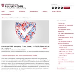 Campaign 2018: Improving Cyber Literacy in Political Campaigns