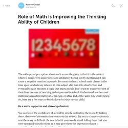 Role of Math Is Improving the Thinking Ability of Children