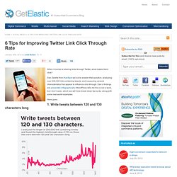 6 Tips for Improving Twitter Link Click Through Rate