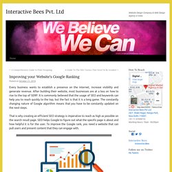 Improving your Website’s Google Ranking