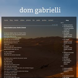 improvisation pour André Chenet - Dom Gabrielli
