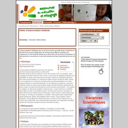 Atelier d'improvisation théâtrale - Animation et Pédagogie