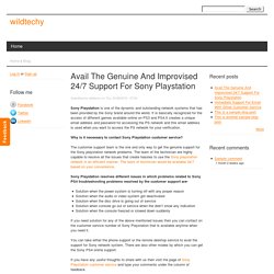 Avail The Genuine And Improvised 24/7 Support For Sony Playstation