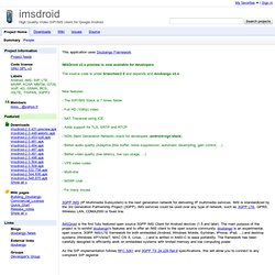 imsdroid - High Quality Video SIP/IMS client for Google Android