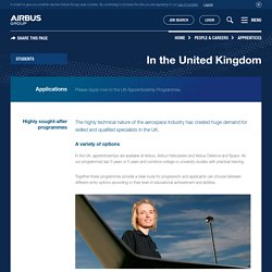 Engineering / Craft / Logistics Apprenticeships - Airbus
