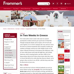 In Two Weeks in Greece at Frommer