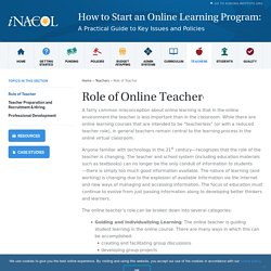 iNACOL » Role of Teacher