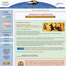 Collection: handicap et inadaptation du CTNERHI. Centre Technique National d’Etudes et de Recherches sur les Handicap et les inadaptations