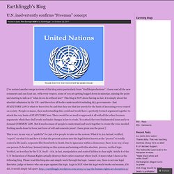 U.N. inadvertently confirms “Freeman” concept