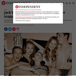 Jack Wills advert banned by ASA over inappropriate 'sexualised' images